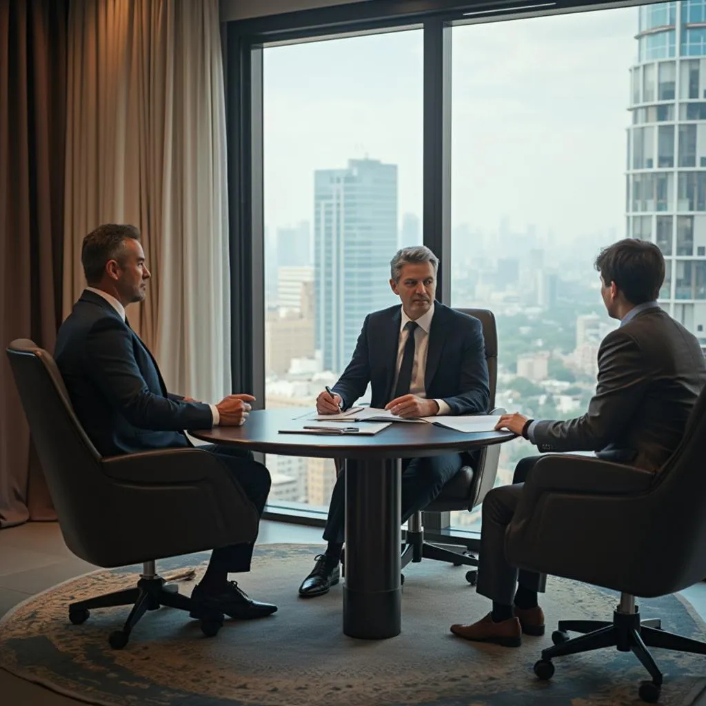 Sesión de coaching ejecutivo con cliente
